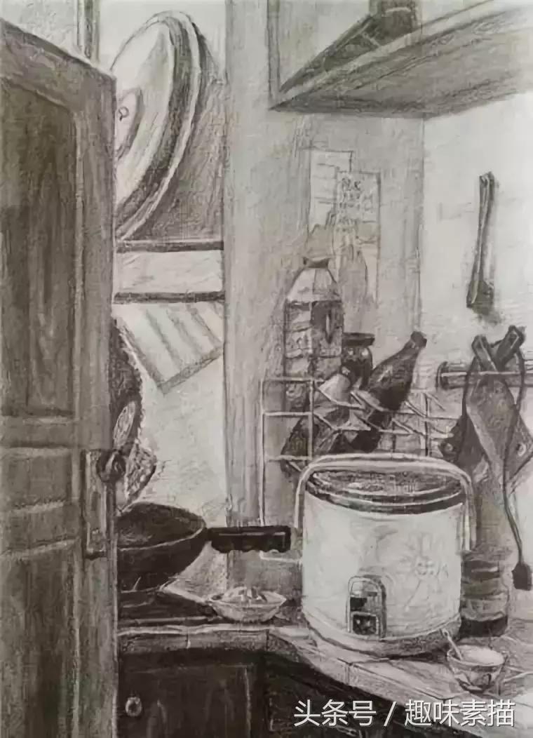 清华美院素描高分卷赏评,清华美院临摹千里江山图