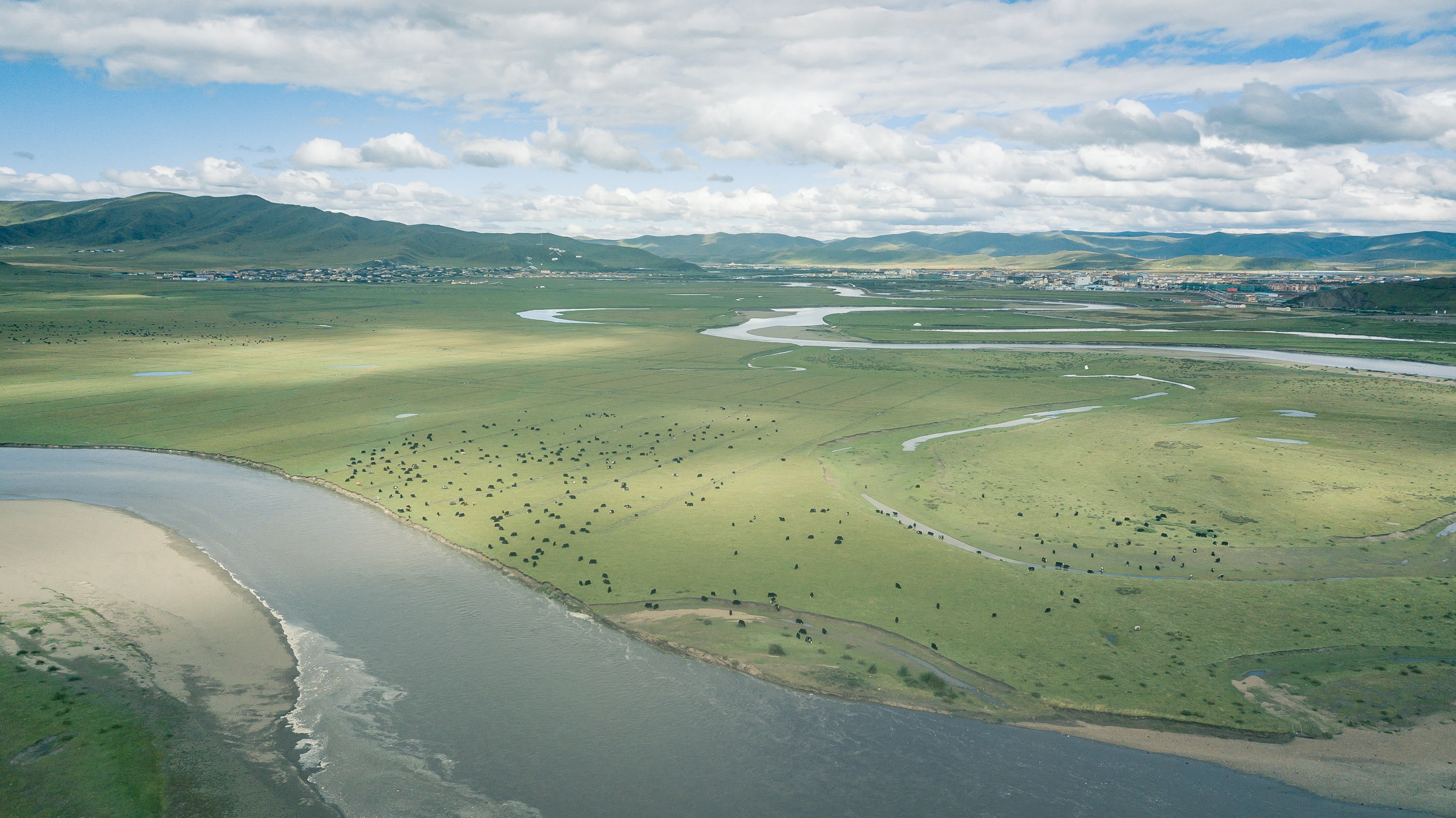 红原九曲十八弯,红原黄河九曲十八弯