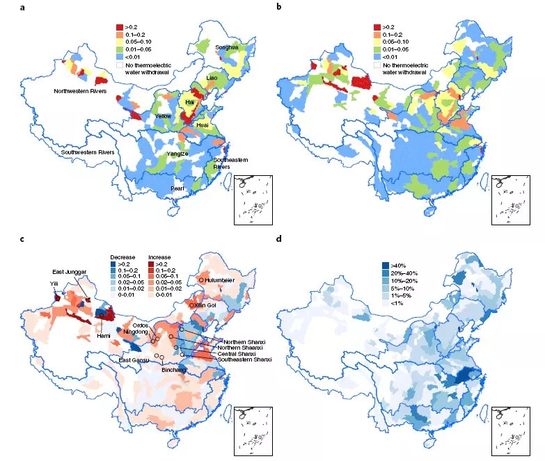 NatureEnergy:研究揭示我国电力行业水资源压力变迁