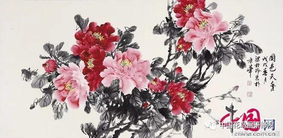 梁桂玲孔雀,梁桂玲画牡丹叶