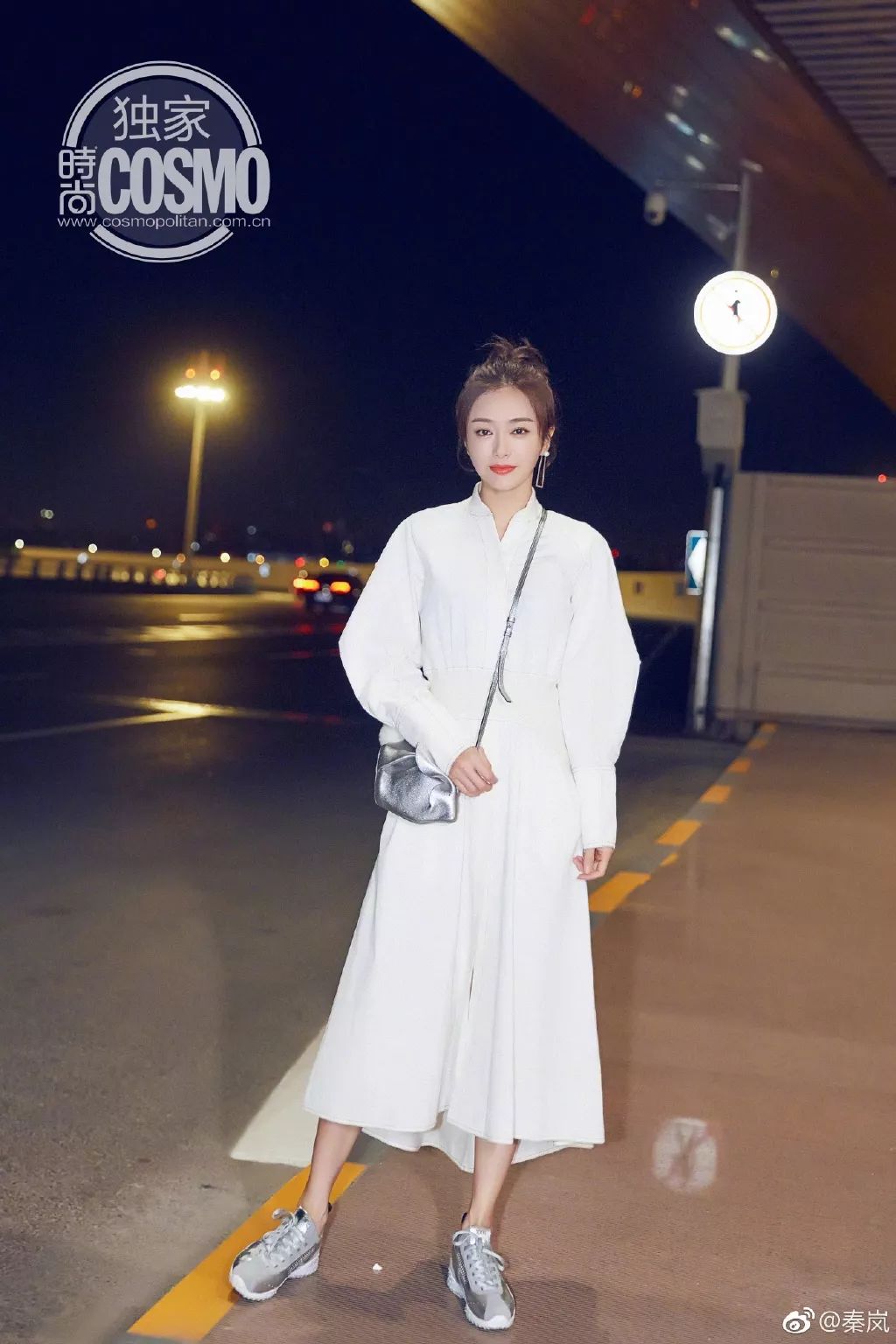 秦岚参加米兰时装周,上海时装周走秀秦岚