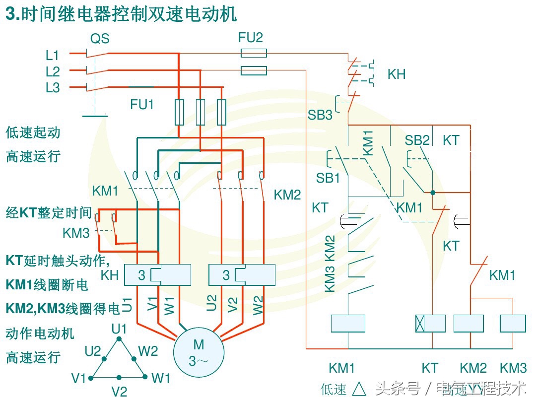 双速高低速控制电路,双速控制电路原理视频