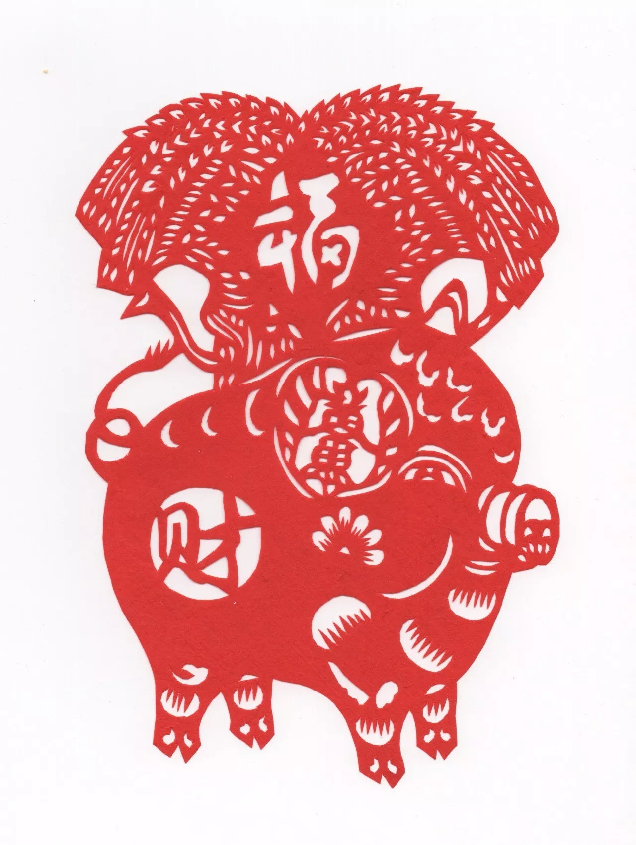 民间剪纸艺术冰墩墩,中国民间剪纸艺术基本步骤和流程