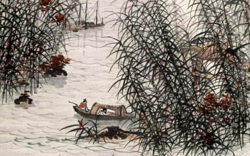 唐诗早春40首,纵然一夜风吹去只在芦花浅水边