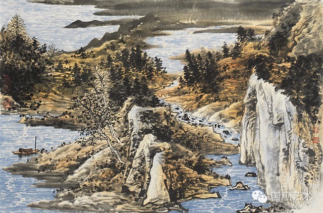 白崇然山水画山石画法合集,学院山水画山石画法