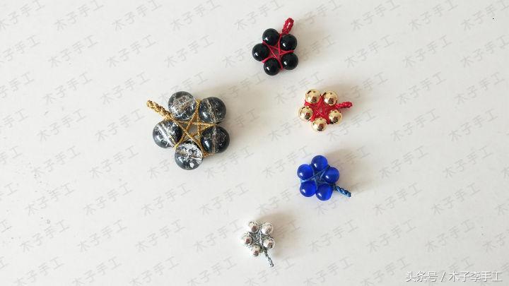 国庆节黄色五角星制作,五角星项链的编法