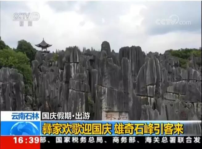 央视昆明风景,央视新闻石林