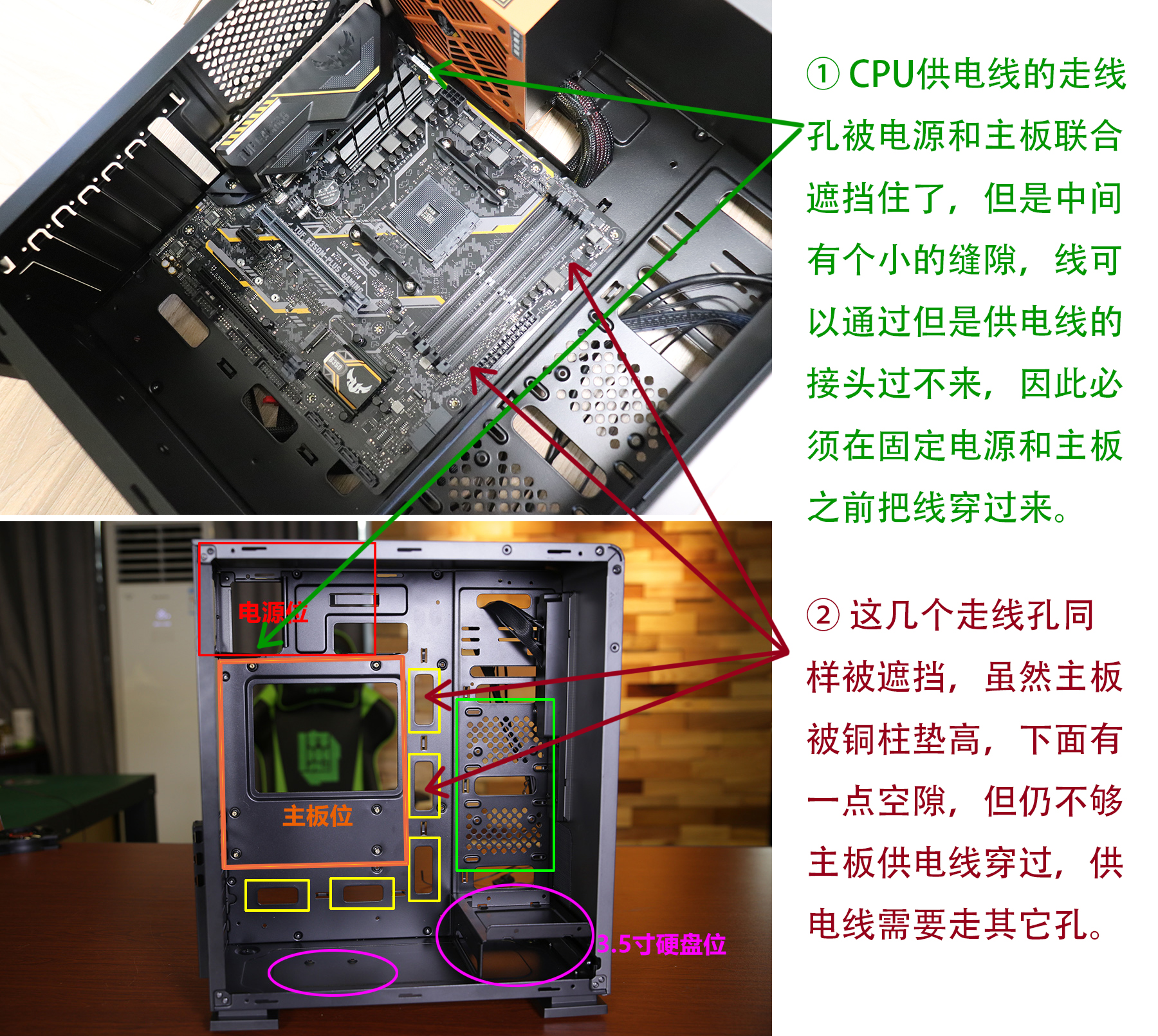 不能背走线的机箱怎么理线,台式机机箱如何理线