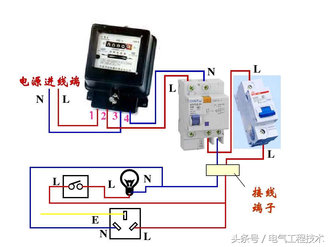 家庭电路漏保空开如何配置,电表空开漏保插座怎么接线