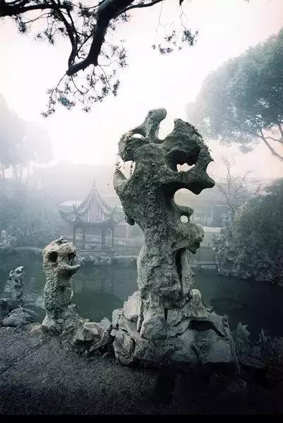 中式园林构图,中国古典园林的八种造景手法图示