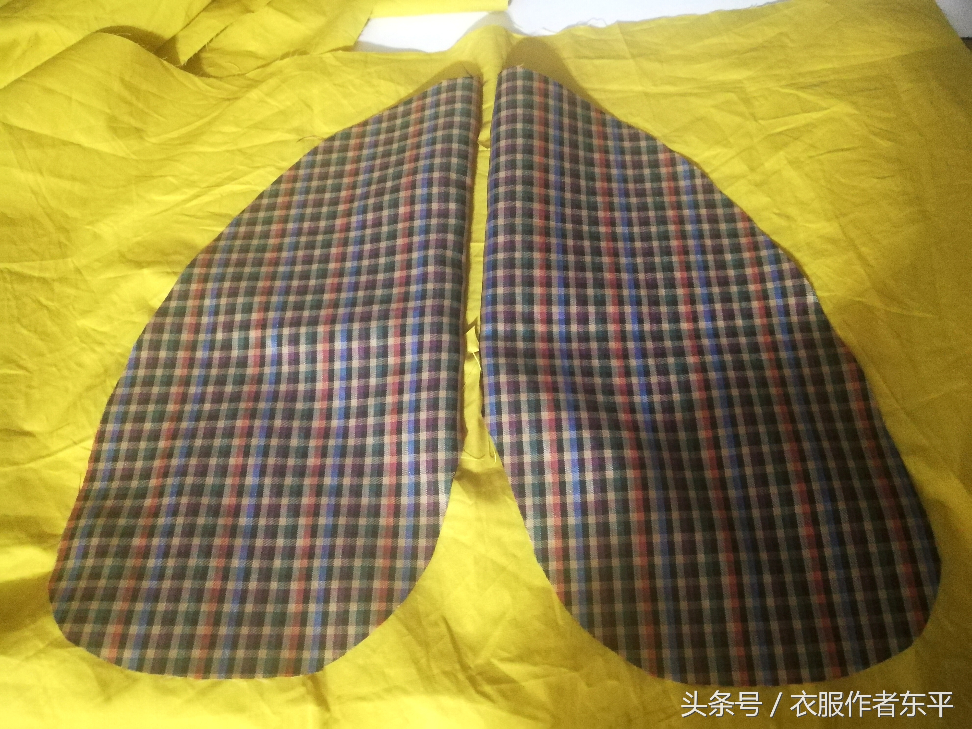 女童插肩袖棉袄裁剪教程,女童插肩袖呢大衣裁剪图