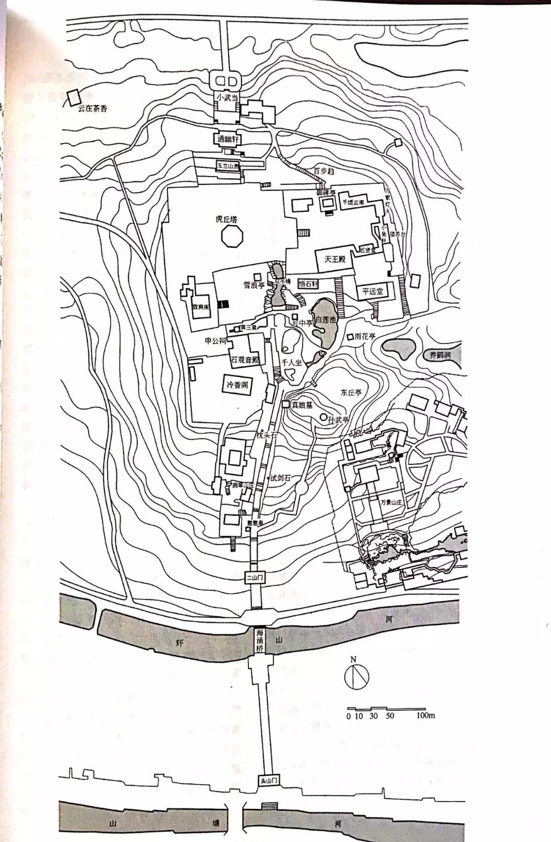 南北方园林造园,中式园林总平面