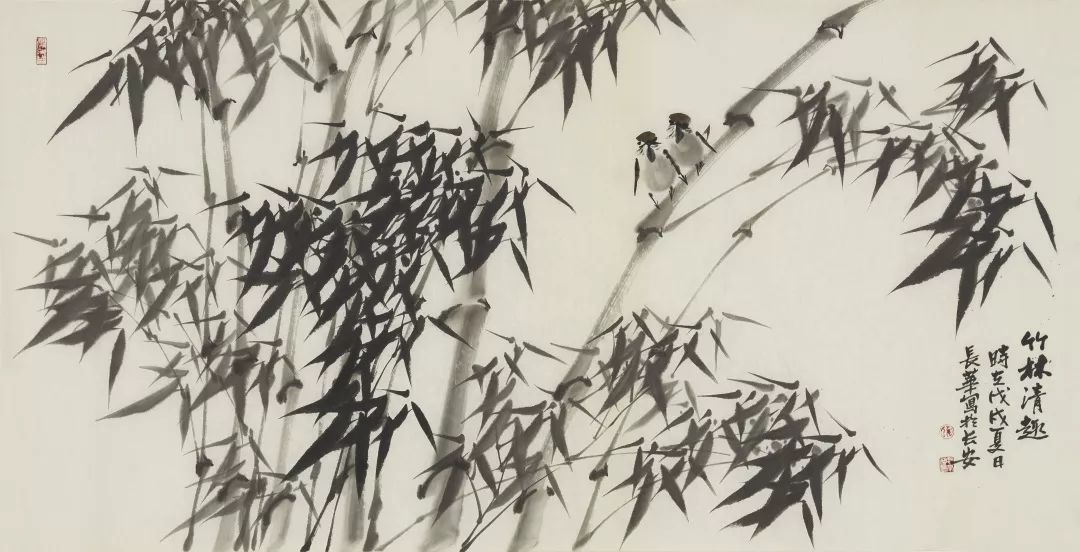 艺术长安：竹之韵一一仇长华墨竹网展