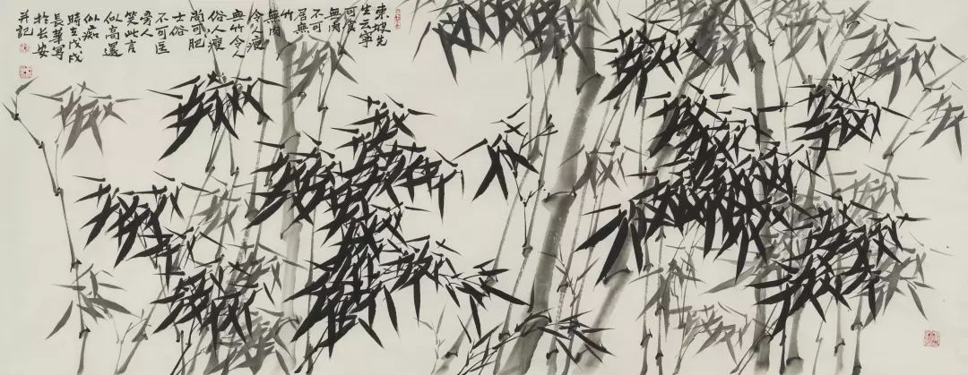 艺术长安：竹之韵一一仇长华墨竹网展