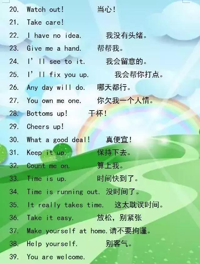 俞敏洪常用英语口语完整版,俞敏洪英语口语必背