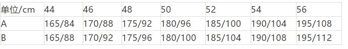 西服180100b是什么尺码,男士西服尺码和身高体重对照表