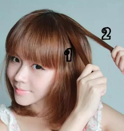 齐肩发发型扎法教程,齐肩发编发教程简单又好看