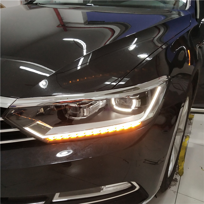 迈腾b8l老款随动大灯介绍,迈腾b8l大灯改透镜