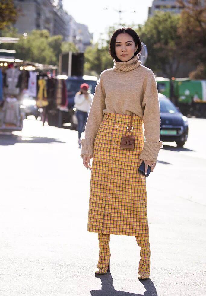 2018冬季毛衣穿搭图片,今年流行爆款毛衣ins气质穿搭