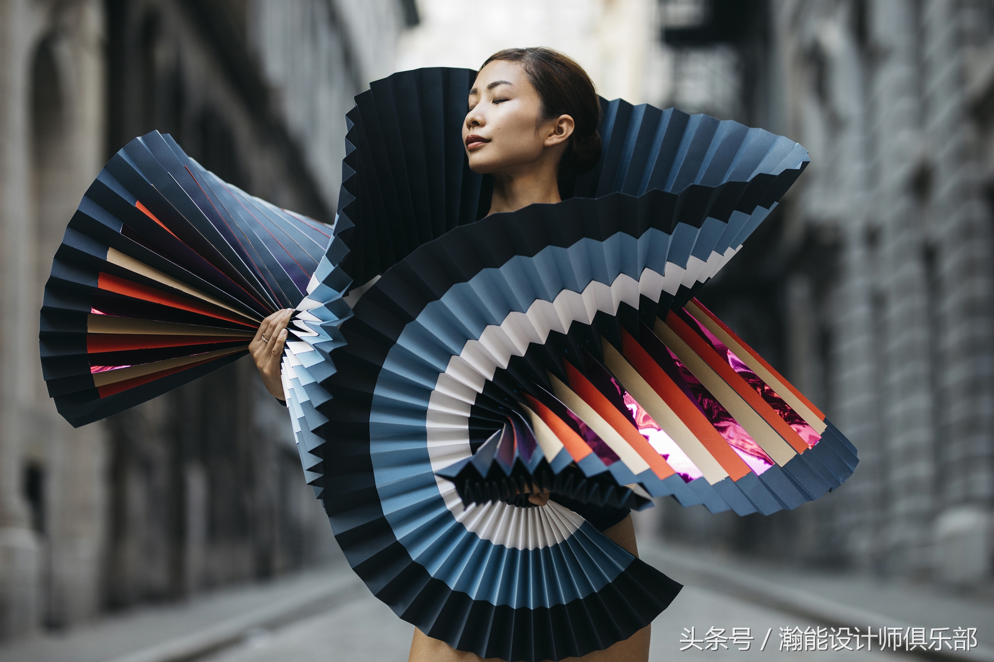 折纸舞蹈衣,折立体的芭蕾舞裙