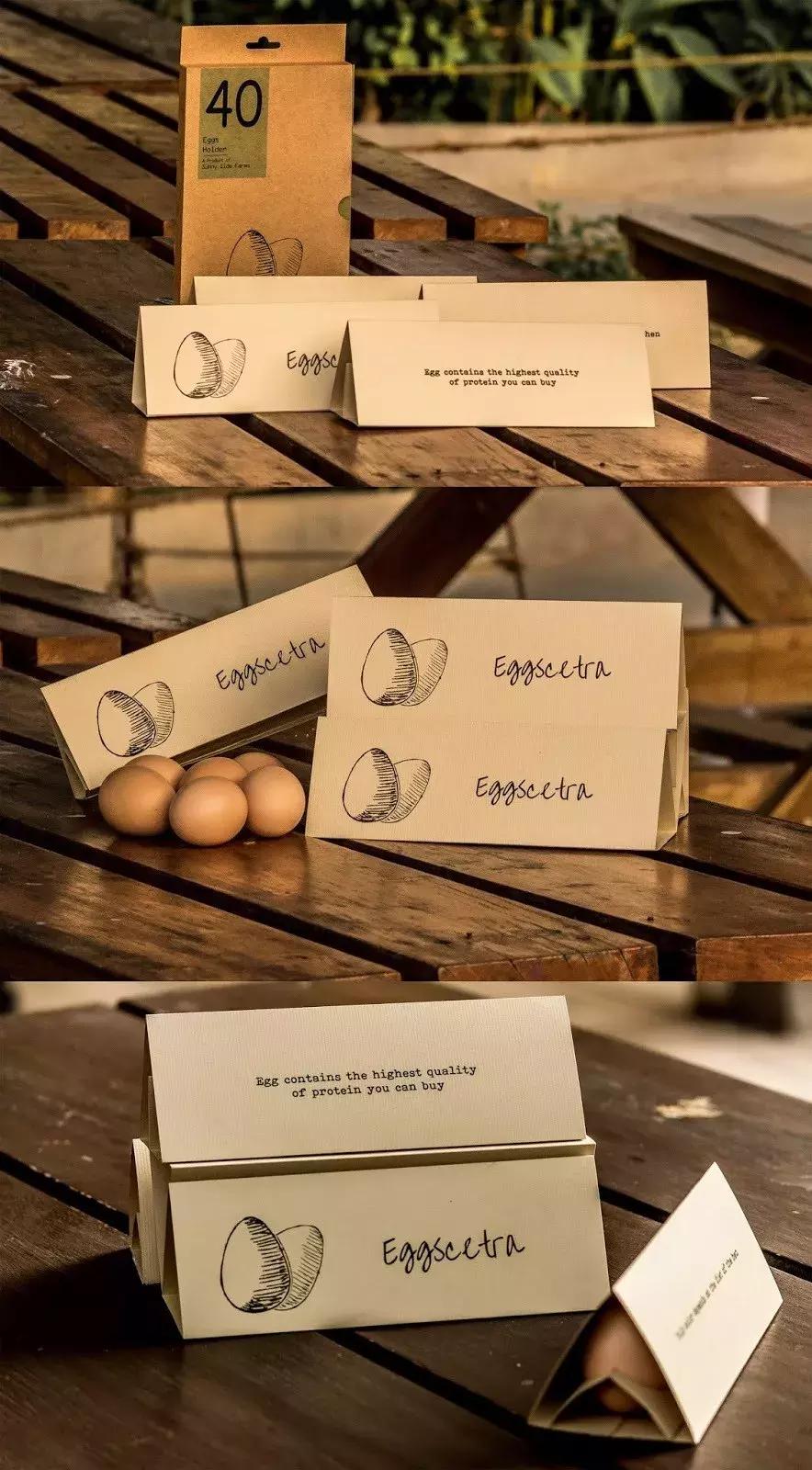 鸡蛋高级感的包装设计,国外创意独特的鸡蛋包装设计