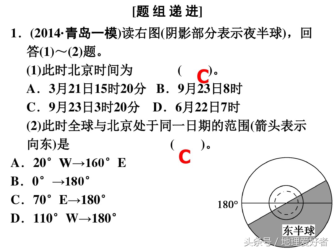 高考地理总复习——必修一第一章第三节地球的自转及其意义