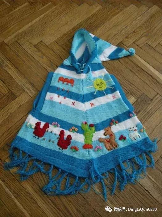 斗篷毛衣编织教程3岁小女孩,儿童毛衣连衣裙的编织方法直播