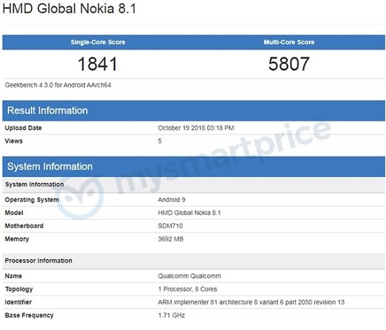 新版诺基亚6600被曝,诺基亚8跑分