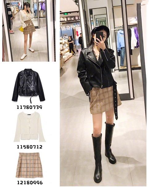 zara黑色侧面开叉针织衫短上衣,zara黑色立领针织衫大嫂同款