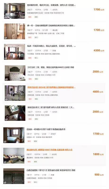 张家港房租为什么便宜,张家港出租300元以下日租房信息