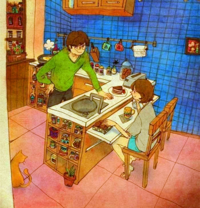 情侣间冷战的正确处理方式,夫妻俩冷战后一个动作和好如初