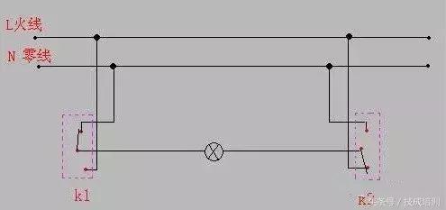 两个开关同时控制一个灯电路图,两个开关控制不同的2个灯
