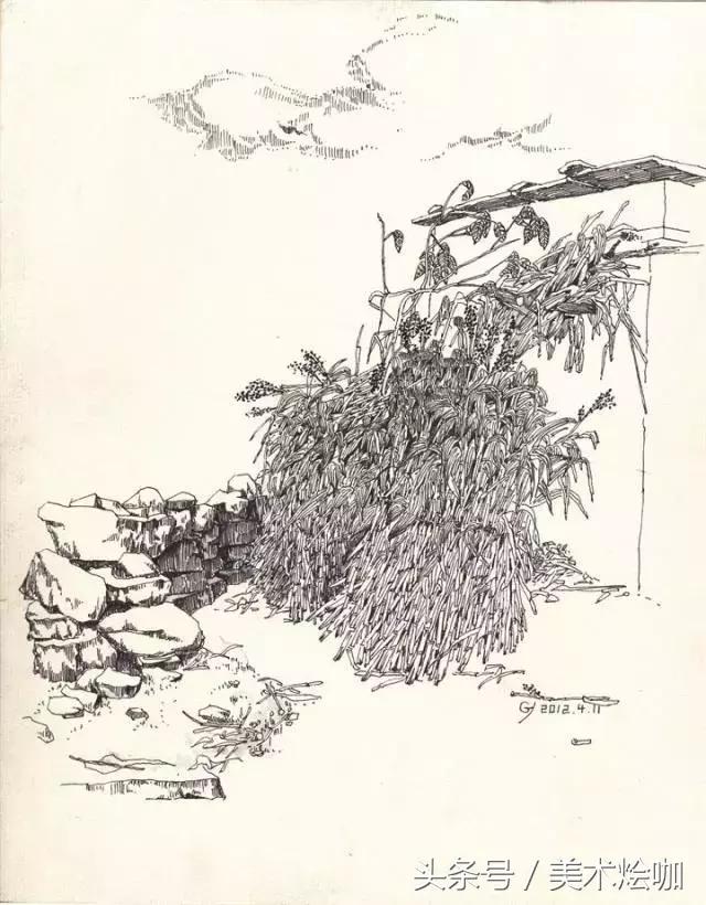 速写风景是什么课程,速写风景一点构图