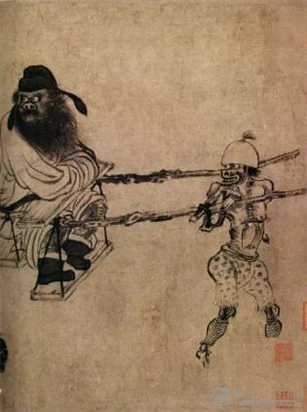 中国古代鬼画怎么画,古代绘画鬼题材的绘画欣赏