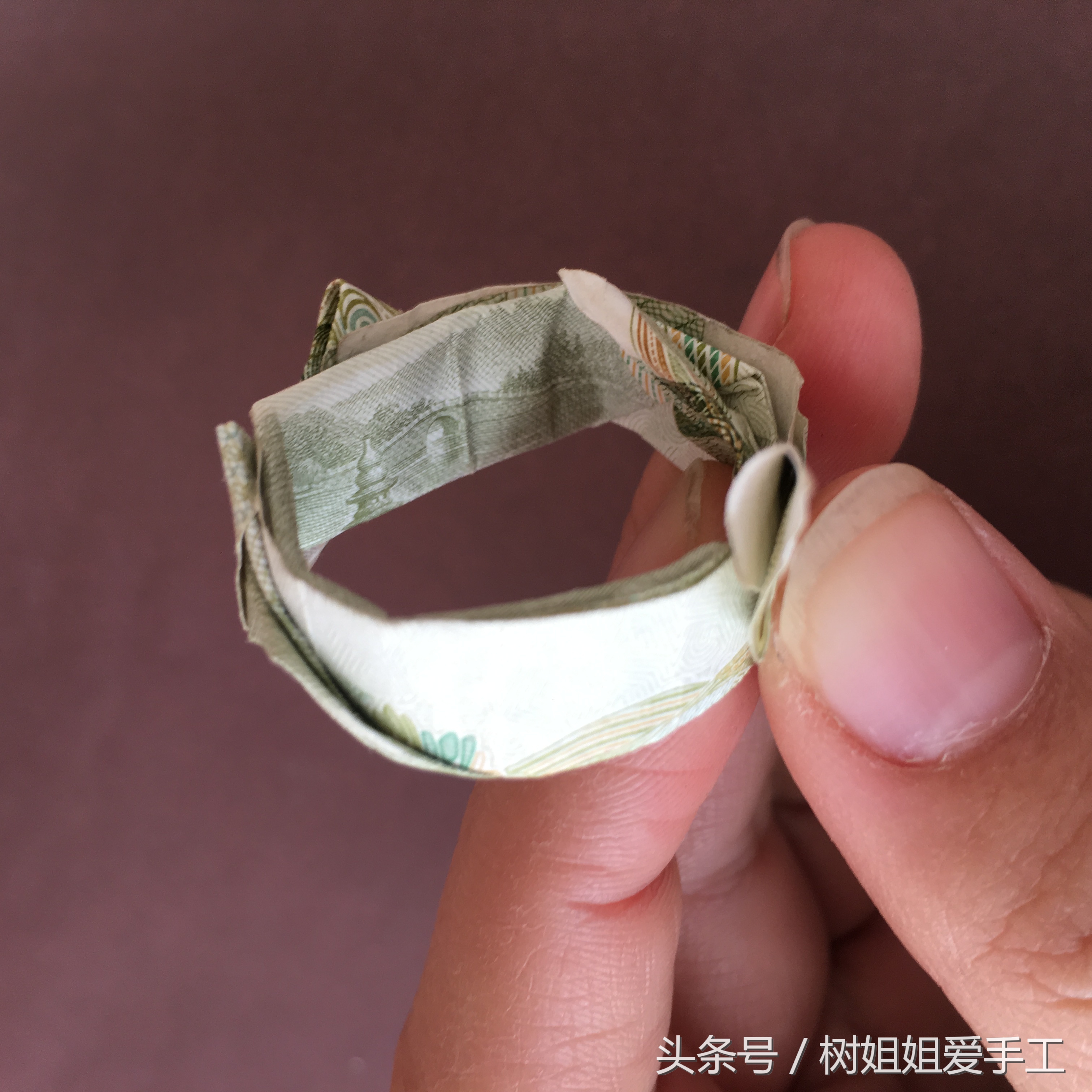 钱折爱心戒指图解大全,折纸爱心折戒指大全