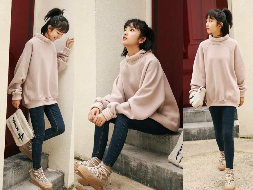 卫衣短靴今年秋冬最in穿搭,卫衣搭短靴冬款