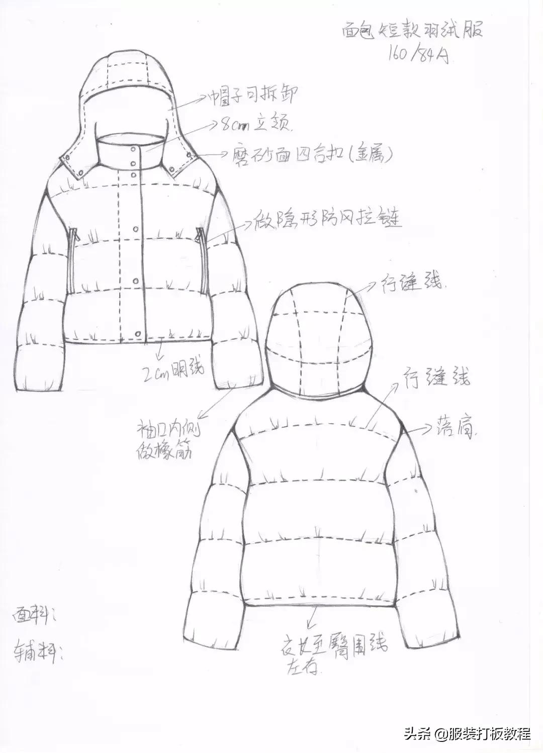 手绘服装款式图线稿书籍,服装款式图手绘专业教程