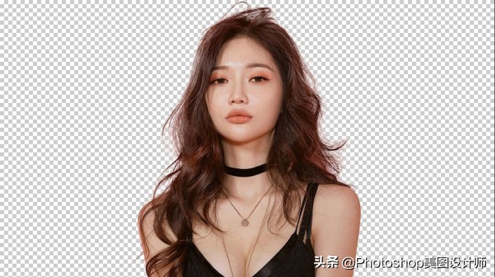 ps通道抠图韩国美女发丝,ps通道抠取女生发丝