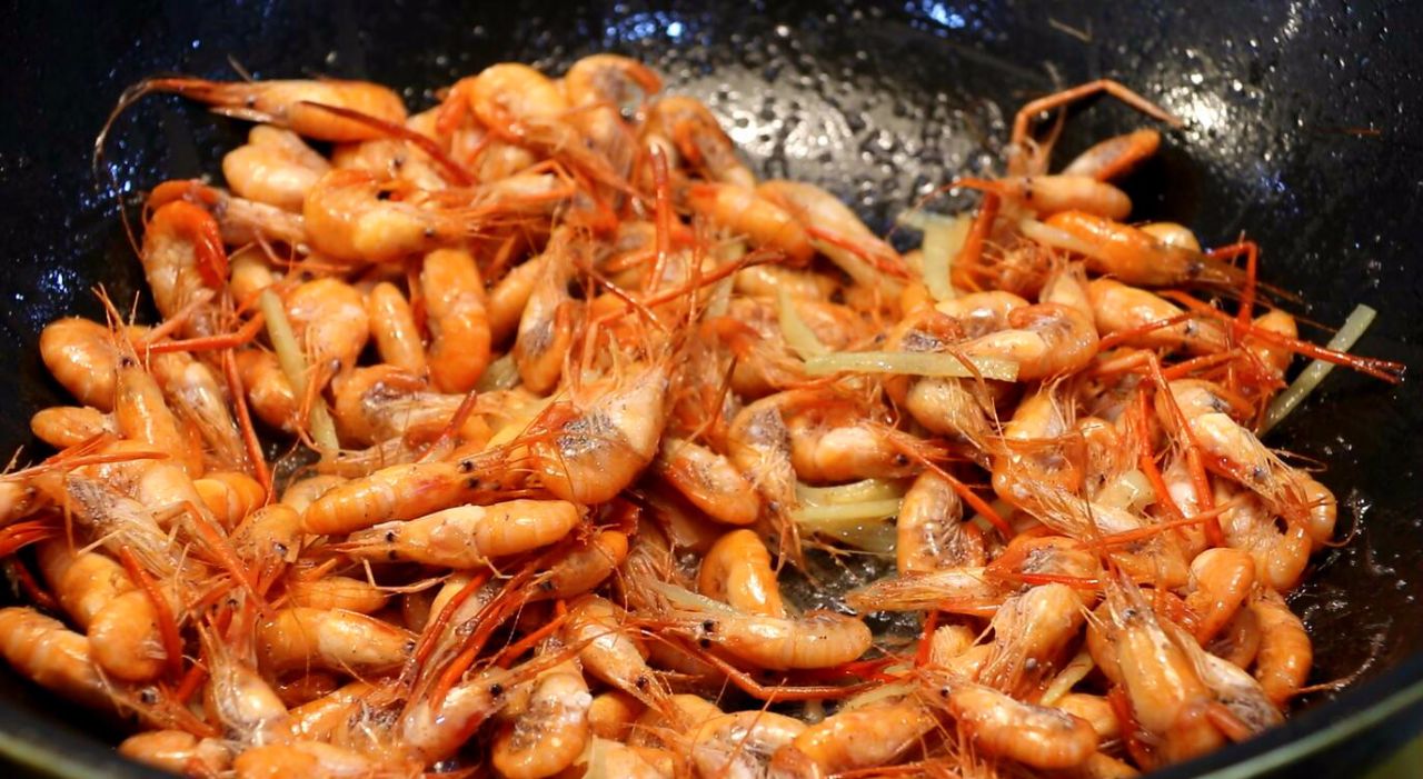 油爆河虾和盐水河虾,河虾做法油爆河虾