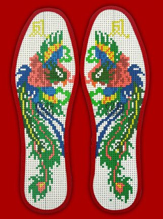 拉线手工鞋垫,手工鞋垫线