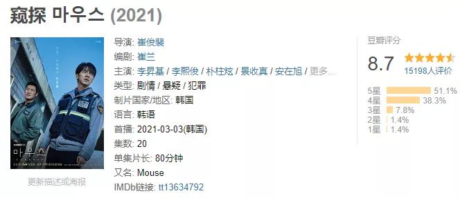 十部顶级神作9.5评分韩剧,开分9.5的剧