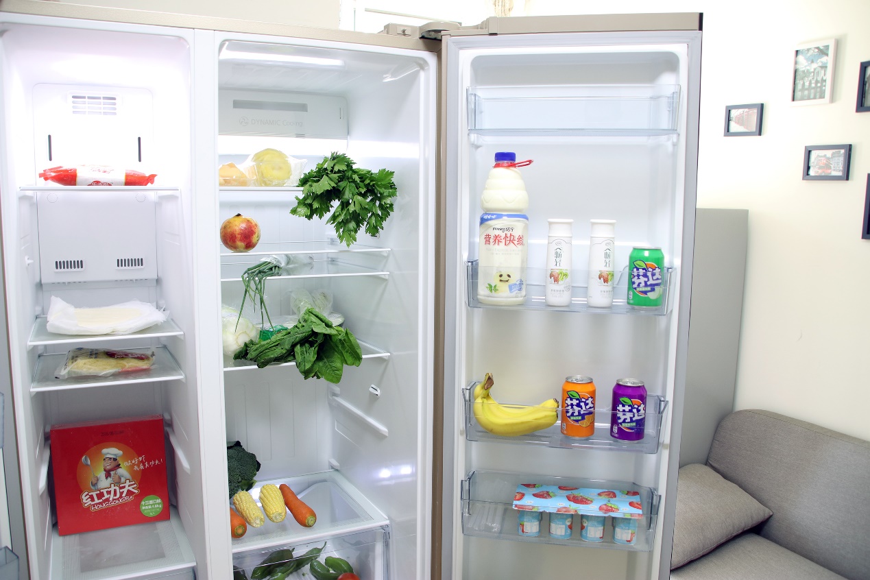 风冷变频双循环大容量美的冰箱,美的超薄冰箱深度60cm评测