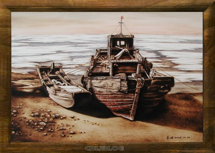 教你画画侧脸,烙画美图