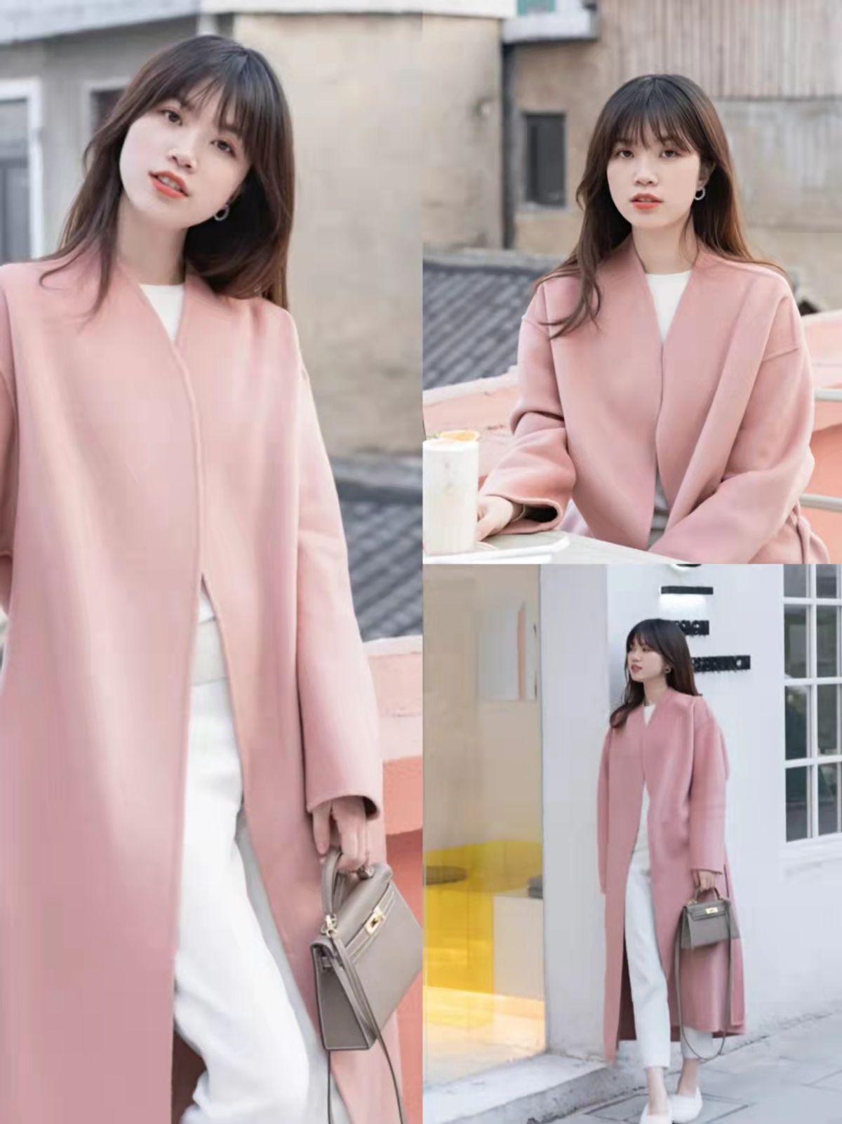 粉红色太减龄阿姨也能穿出少女感,老了才要装嫩粉色裤子粉色鞋子