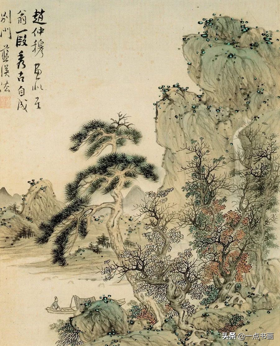 明画家蓝瑛溪山幽居图,明蓝瑛山水画全集