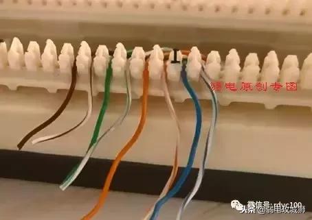 电话线机柜模块接线详细图解,程控交换机连接大对数电缆接法