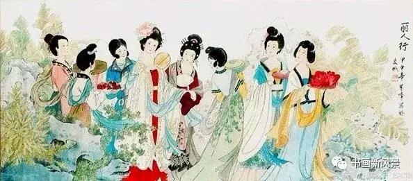 有关清明的写意国画,以清明节为题材的国画