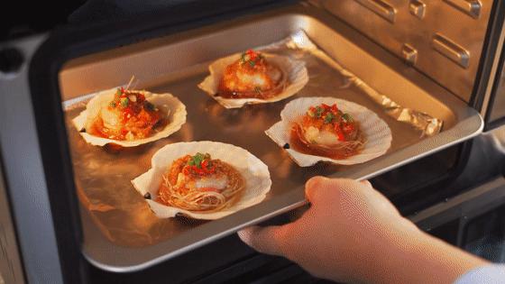 烧烤蒜蓉烤扇贝的做法视频教学,胶东大厨蒜蓉粉丝扇贝的正宗做法