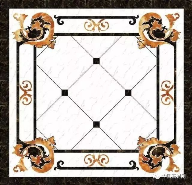 卫生间花洒水刀拼花效果图,高清水刀拼花图片