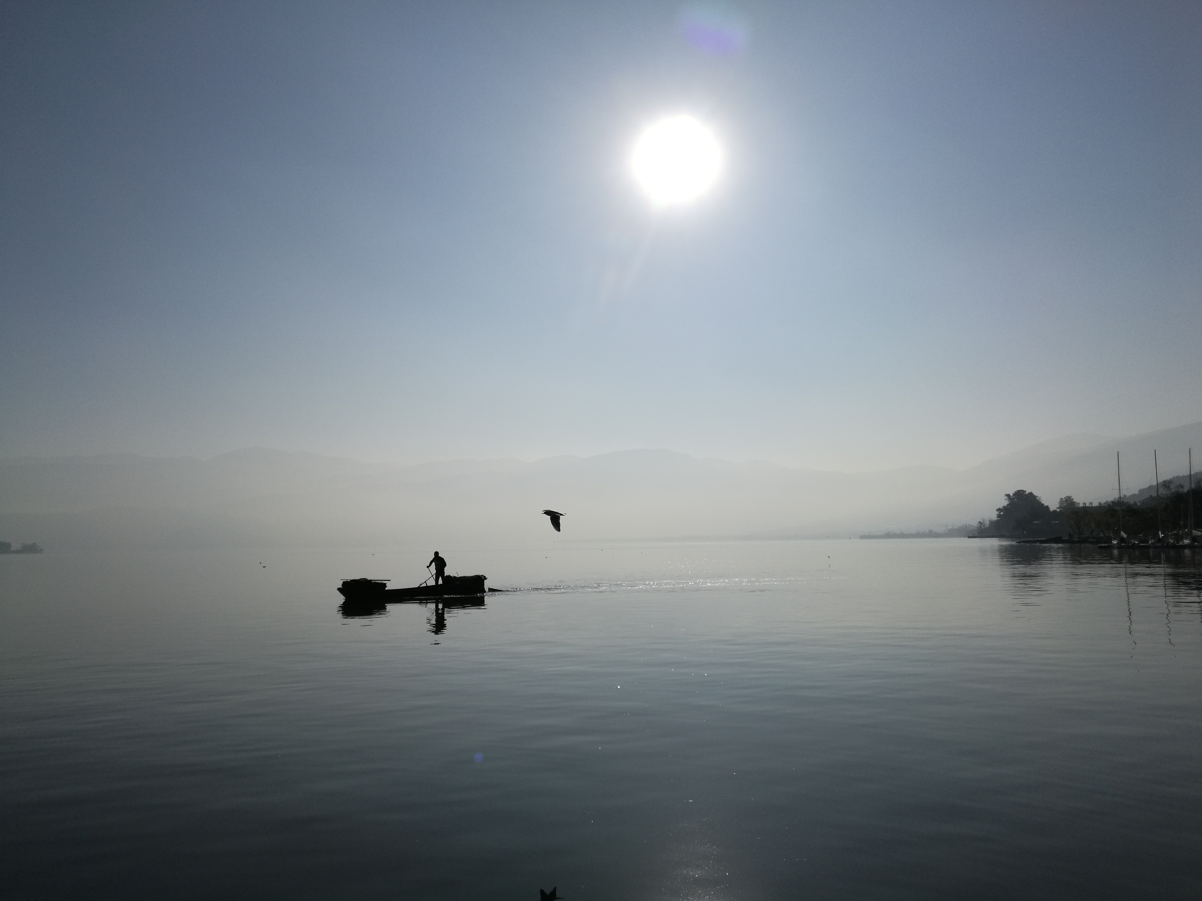 在邛海的惬意时光